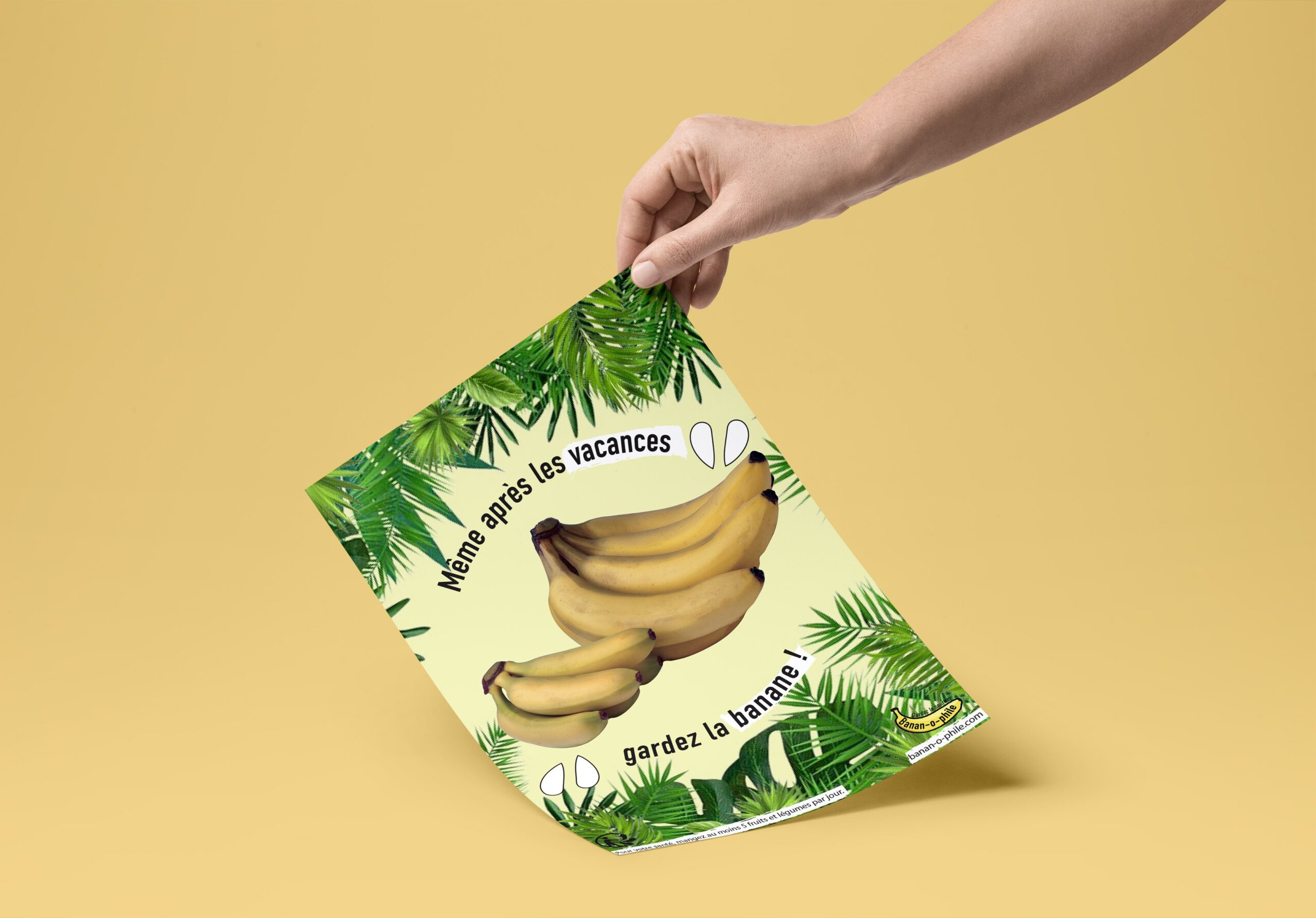 Devoir Création Graphique – Mockup Pub Bananes
