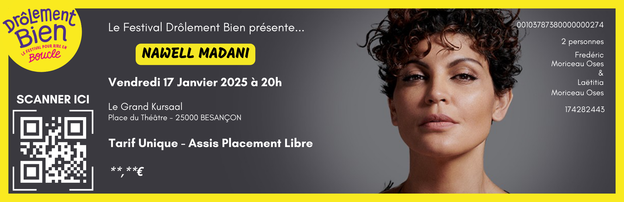 Projet Personnel – Ticket Festival Drôlement Bien