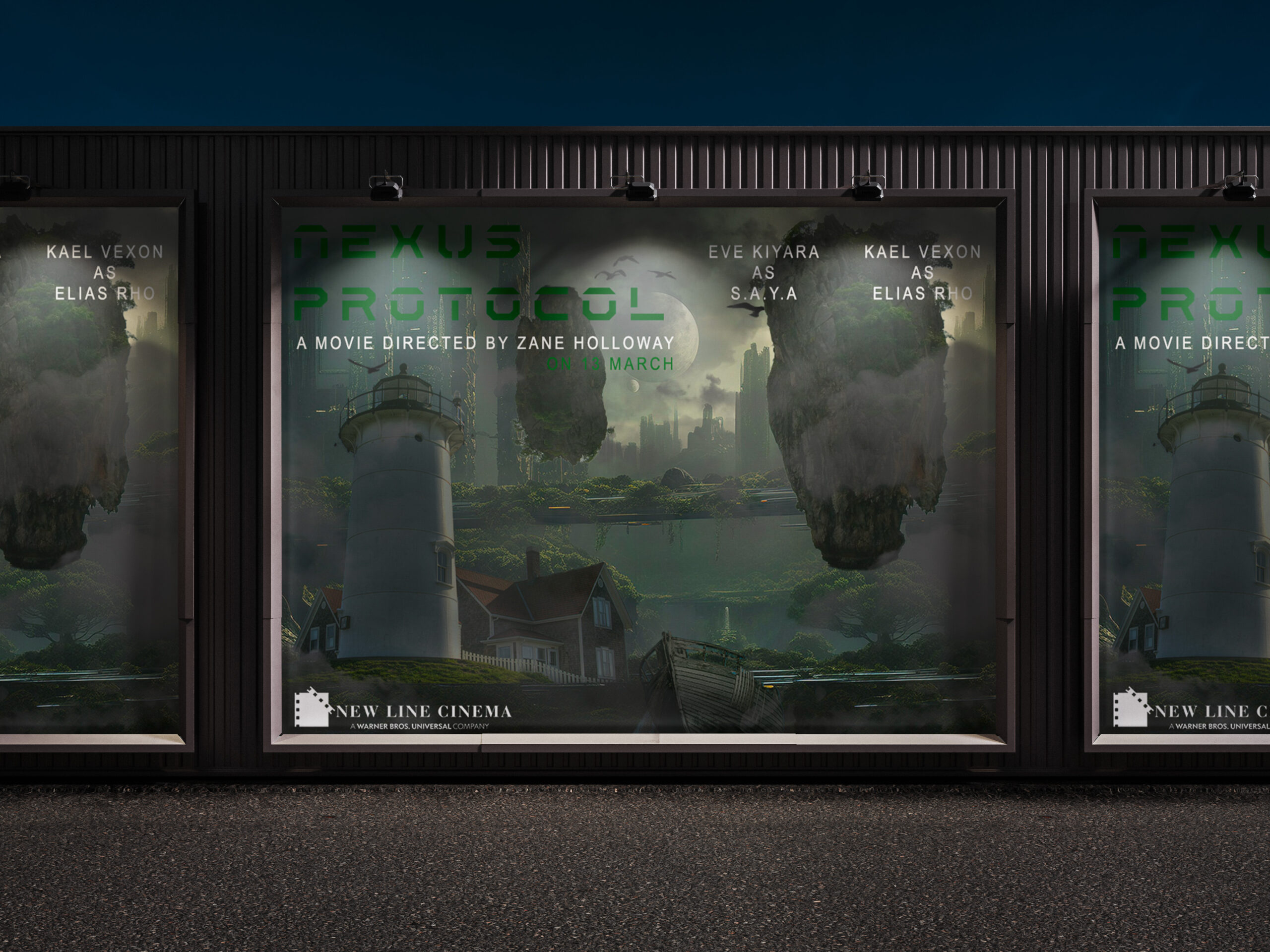 Devoir Design Graphique – Mockup Affiche de Film Futuriste