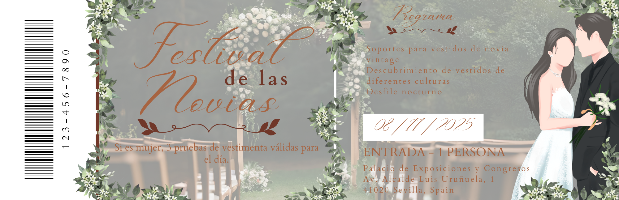 Devoir Espagnol – Ticket d’entrée Festival de las Novias